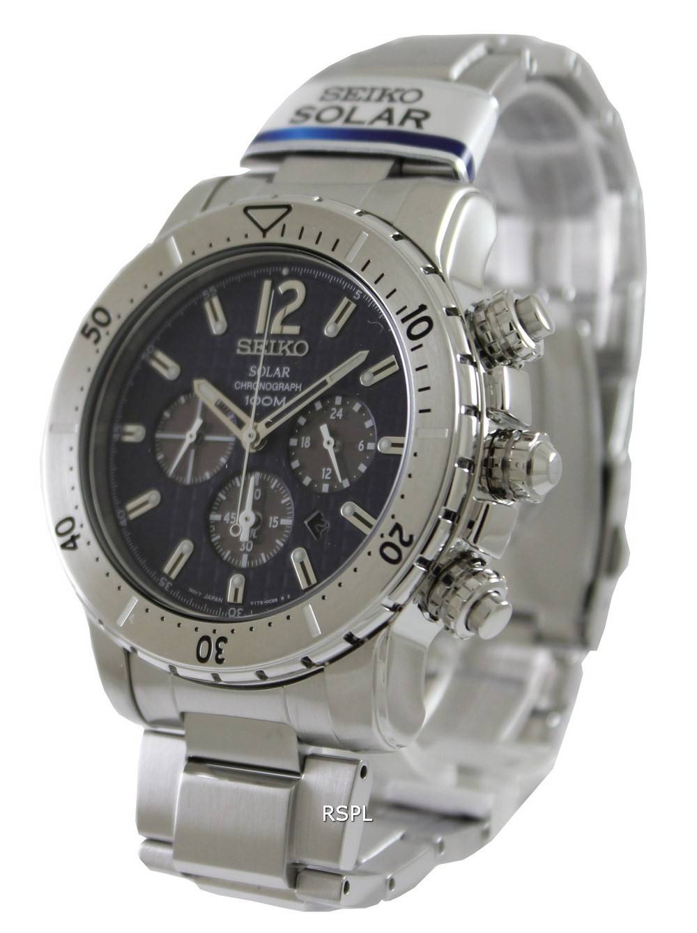 Seiko chronographe solaire SSC221P1 SSC221P SSC221