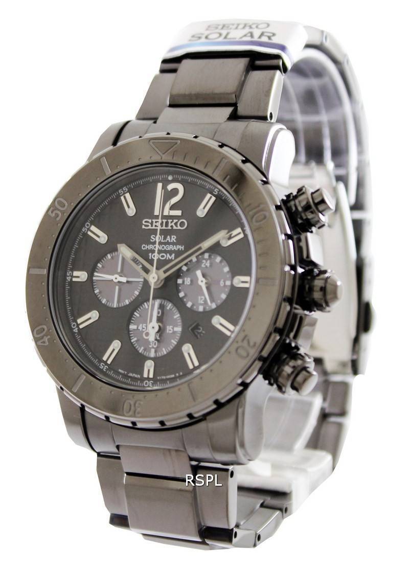 Seiko chronographe solaire SSC225P1 SSC225P SSC225