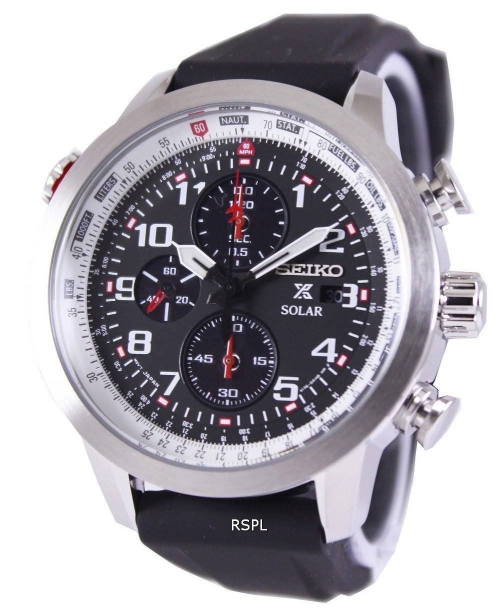 Seiko Prospex Sky chronographe solaires pilotes SSC351P1 SSC351P hommes