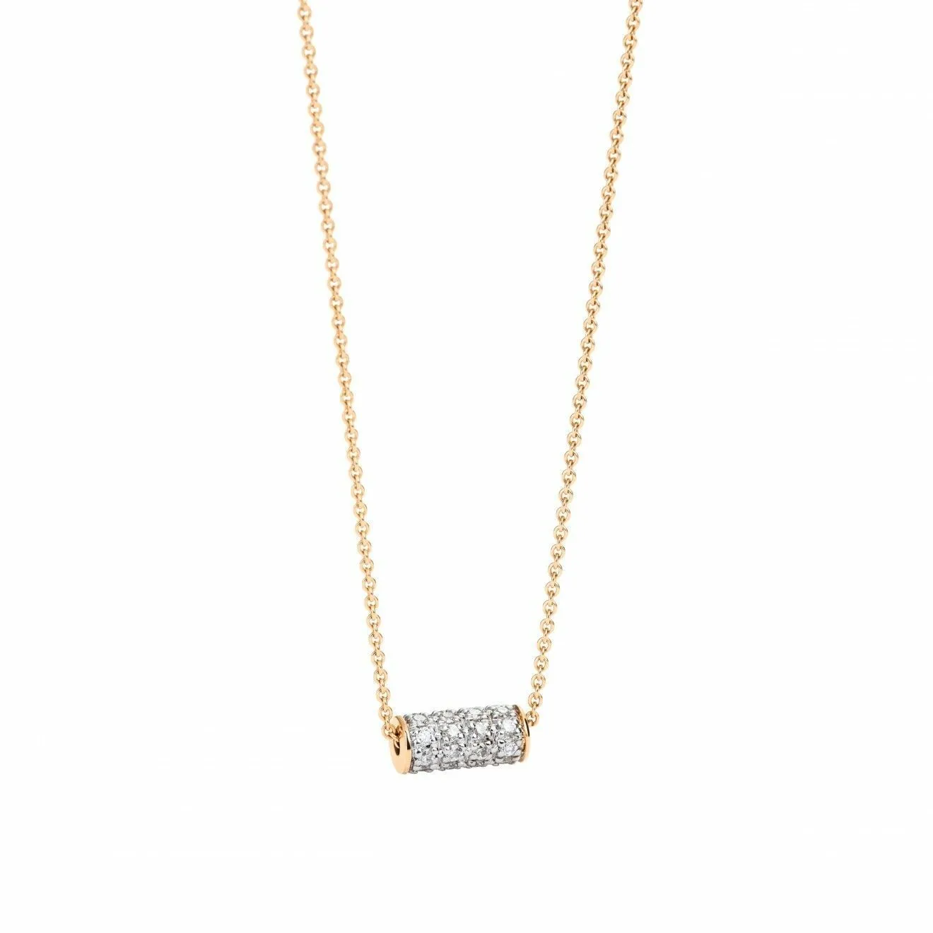 Achat Collier GINETTE NY MINI STRAWS en or rose et diamants