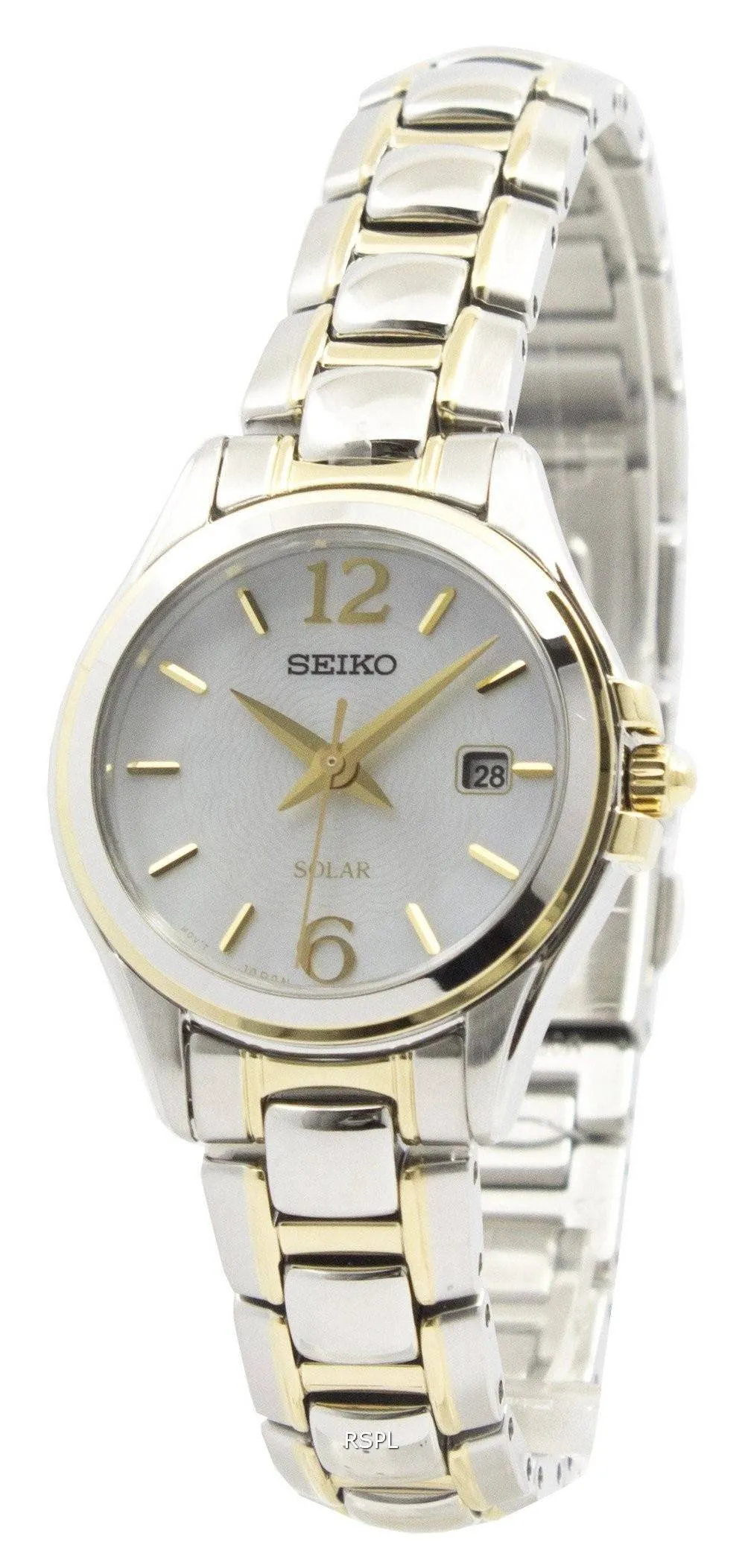 Seiko solaire mère de perle SUT234P1 SUT234P Women Watch Dial