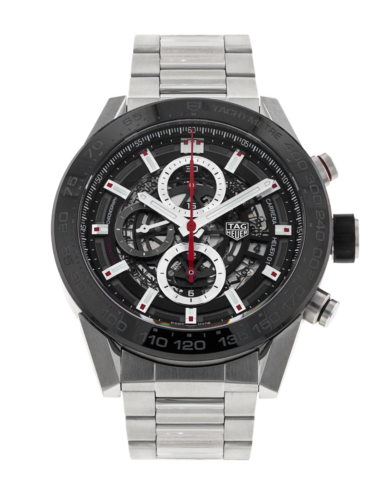 Tag Heuer Carrera - cadran Squelette noir