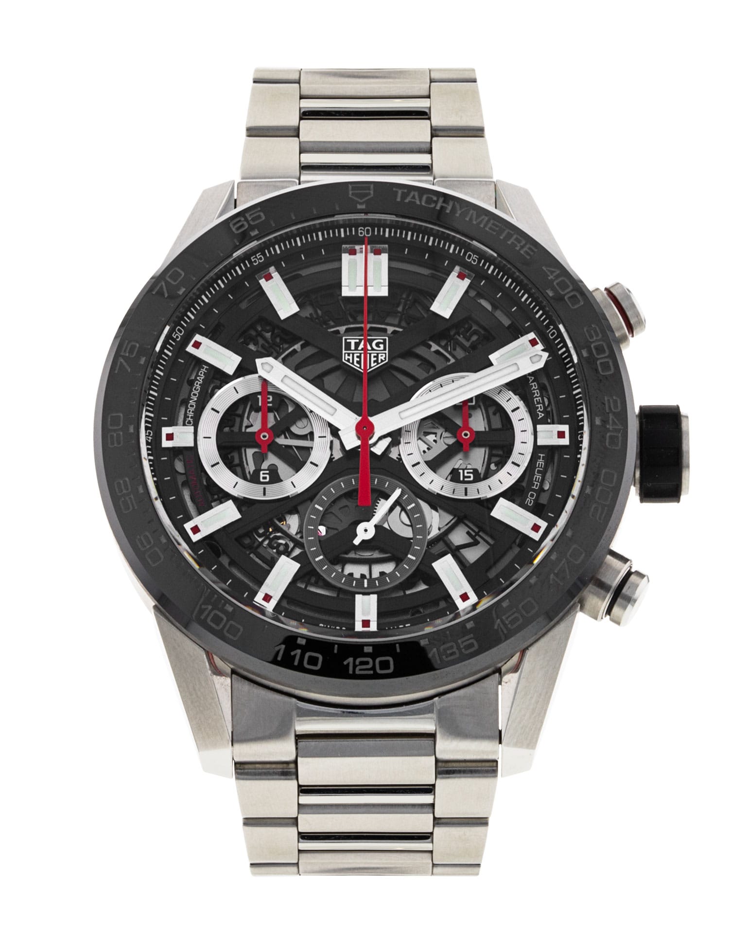 Tag Heuer Carrera - cadran Squelette et un bracelet e Métal