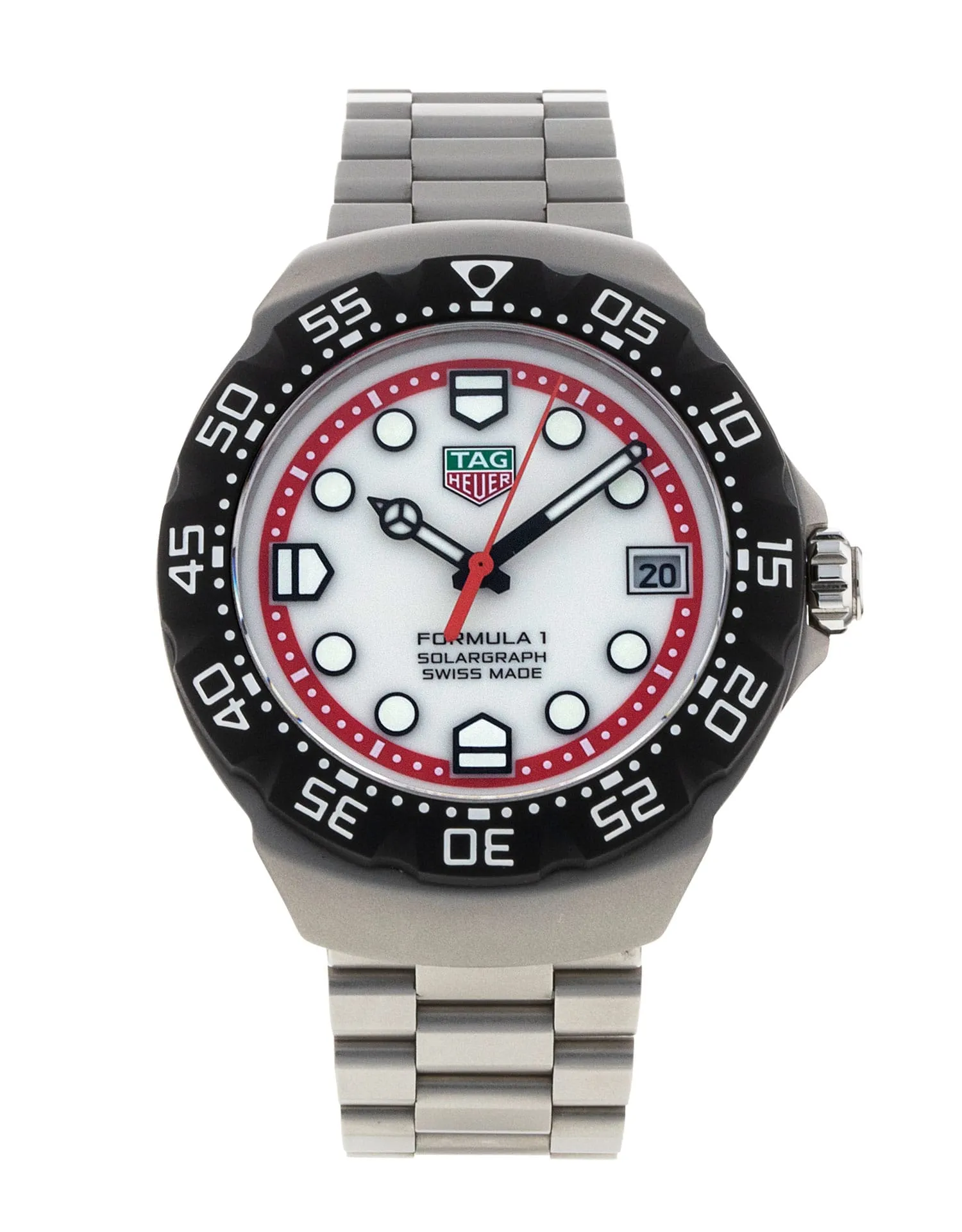 Tag Heuer Formula 1 - cadran Blanc et un bracelet e Métal