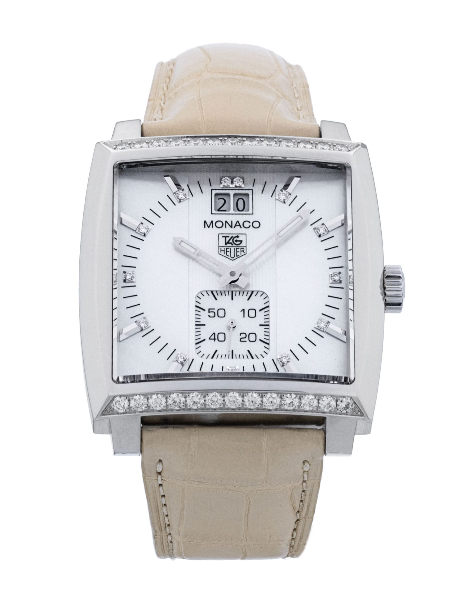 Tag Heuer Monaco - cadran Nacre - diamant