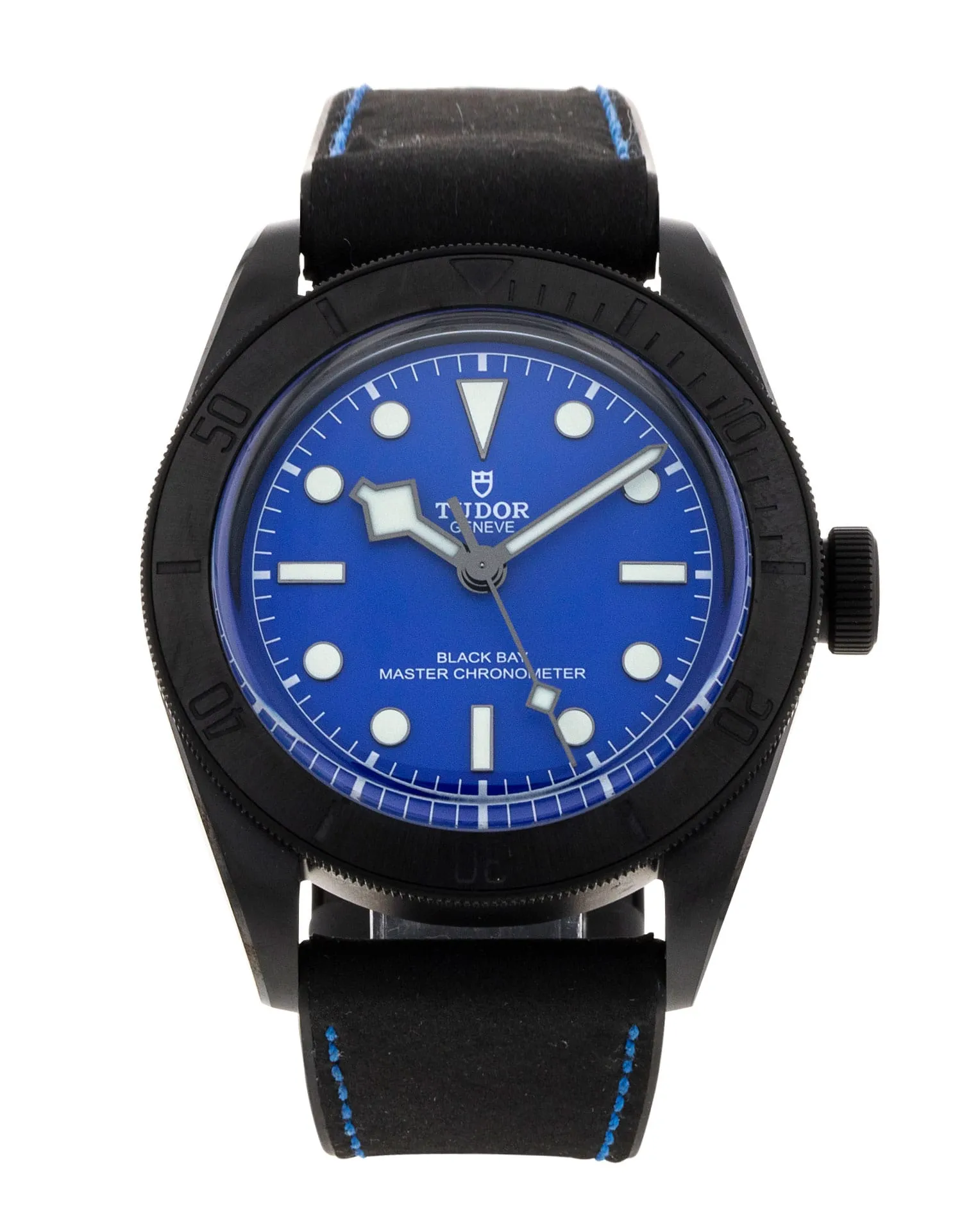 Tudor Black Bay - cadran Bleu et un bracelet e Cuir