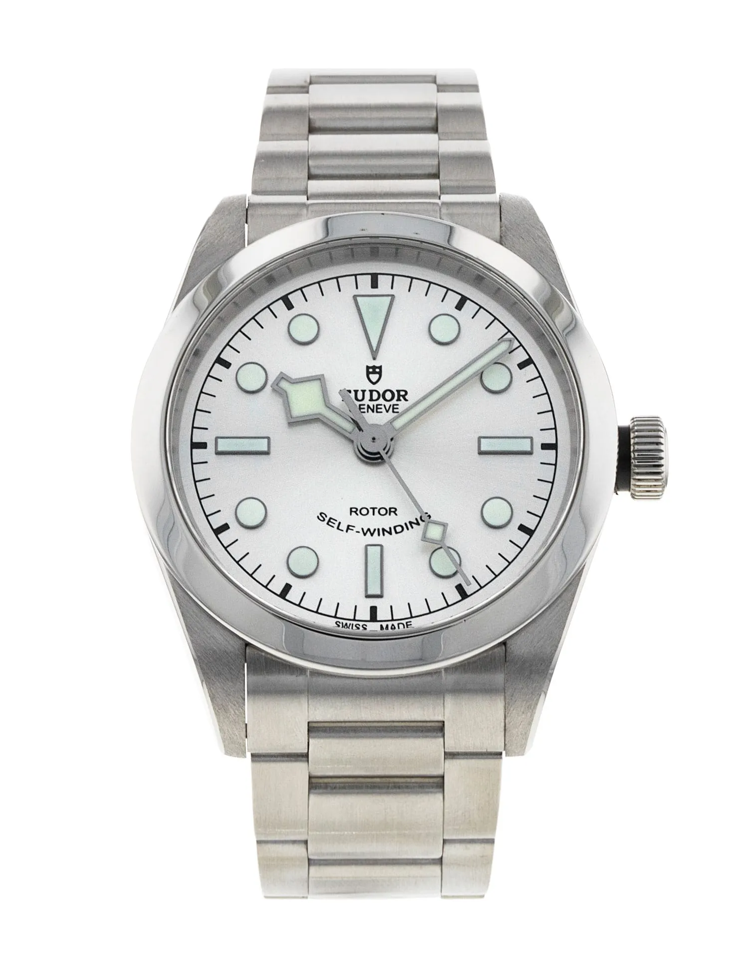 Tudor Black Bay - cadran Argent et un bracelet e Métal