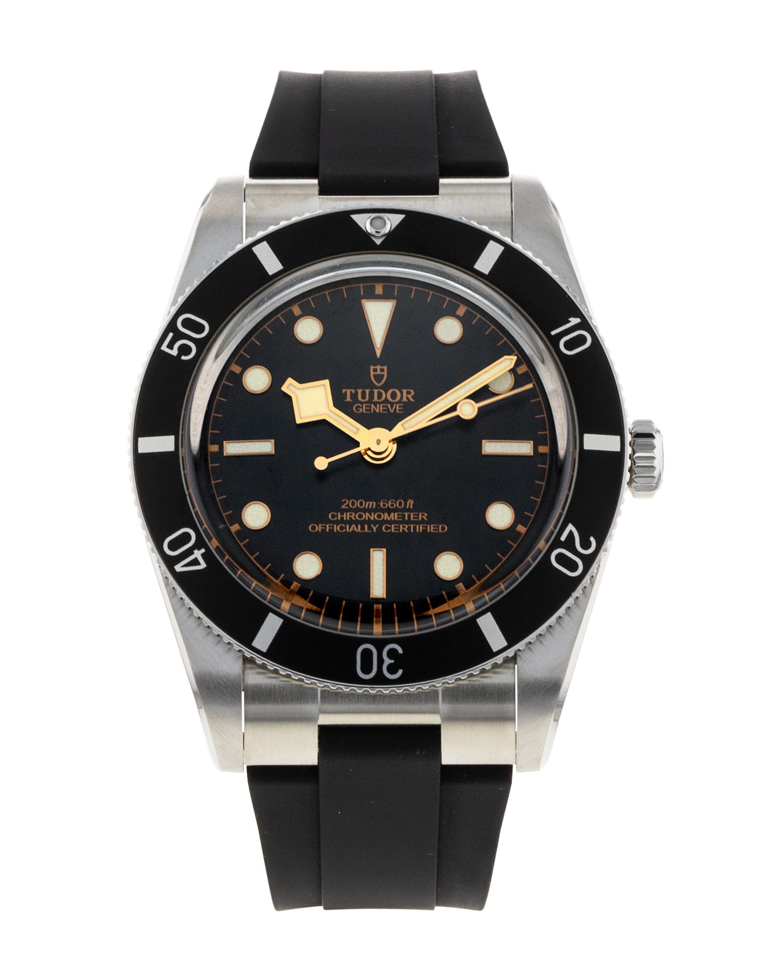 Tudor Black Bay 54 - cadran Noir et un bracelet e Caoutchouc
