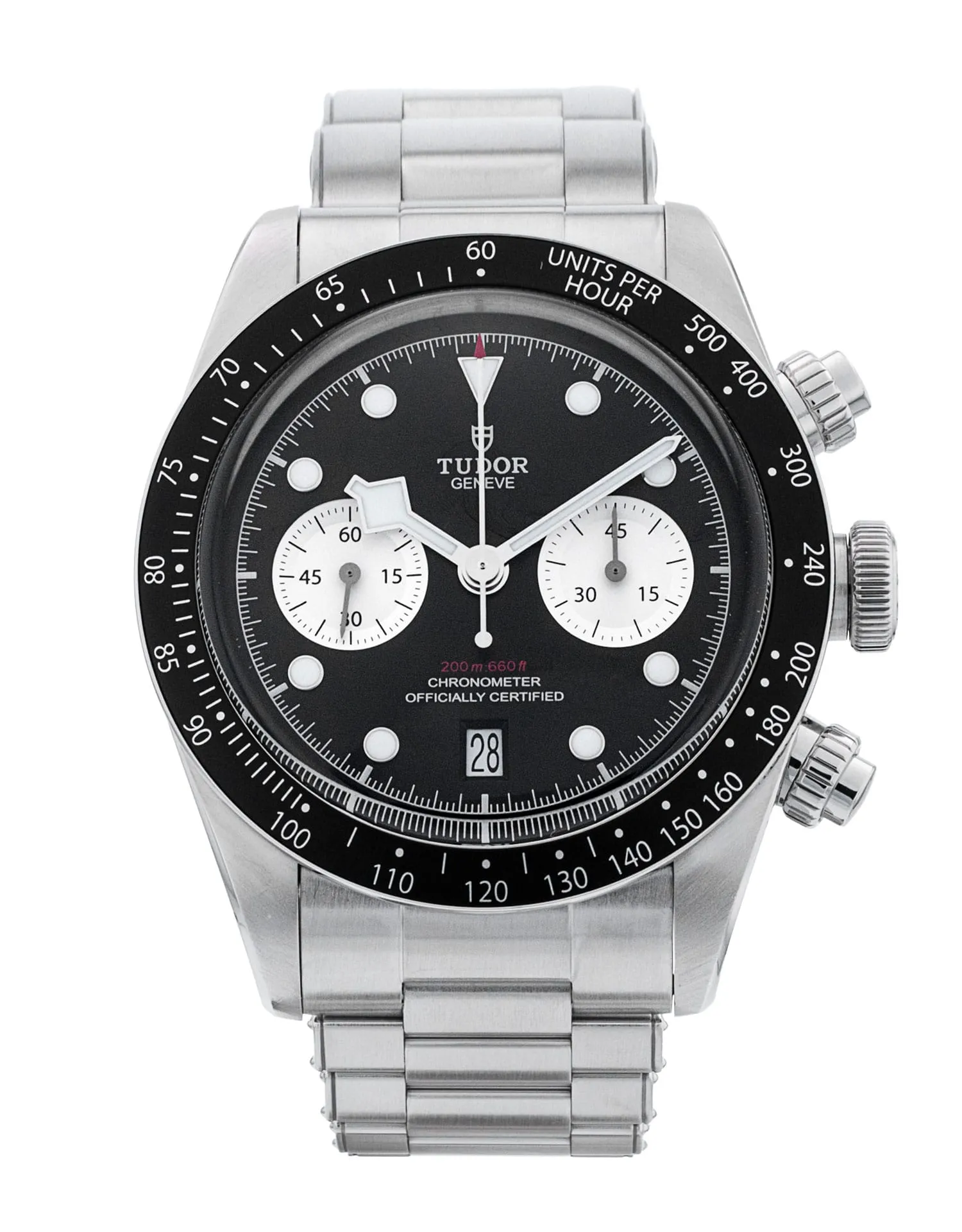 Tudor Black Bay Chrono - cadran Noir et un bracelet e Métal