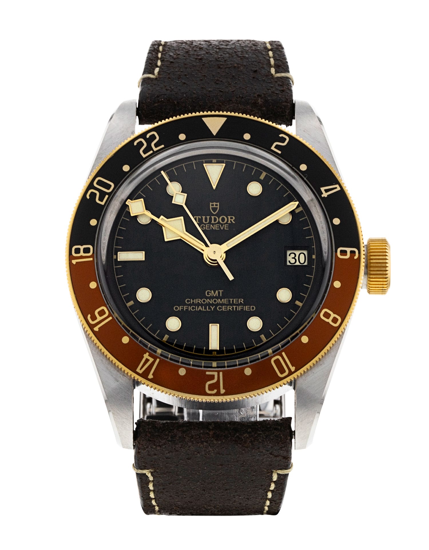 Tudor Black Bay GMT - cadran Noir et un bracelet e Cuir