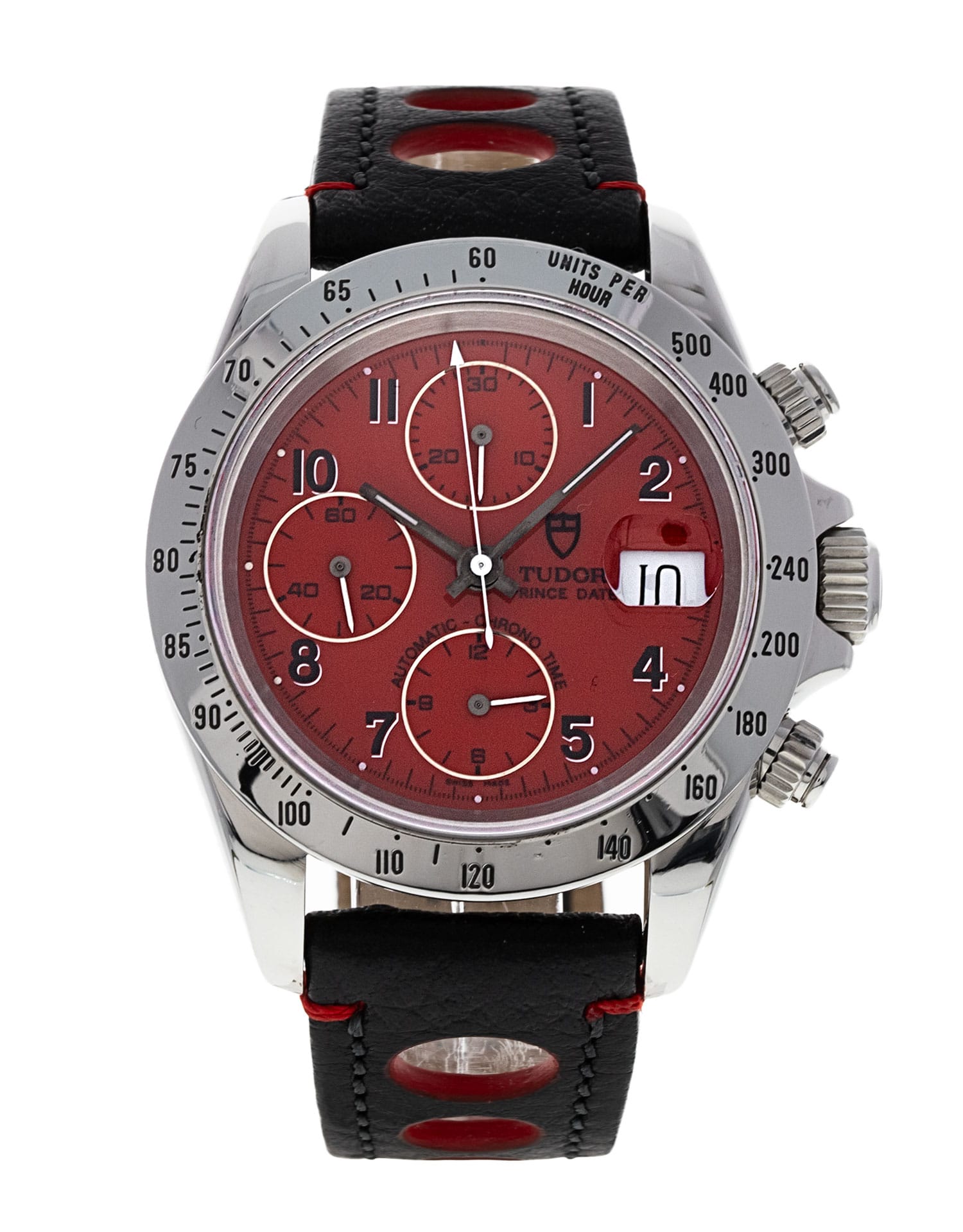 Tudor Prince Date - cadran Arabic rouge