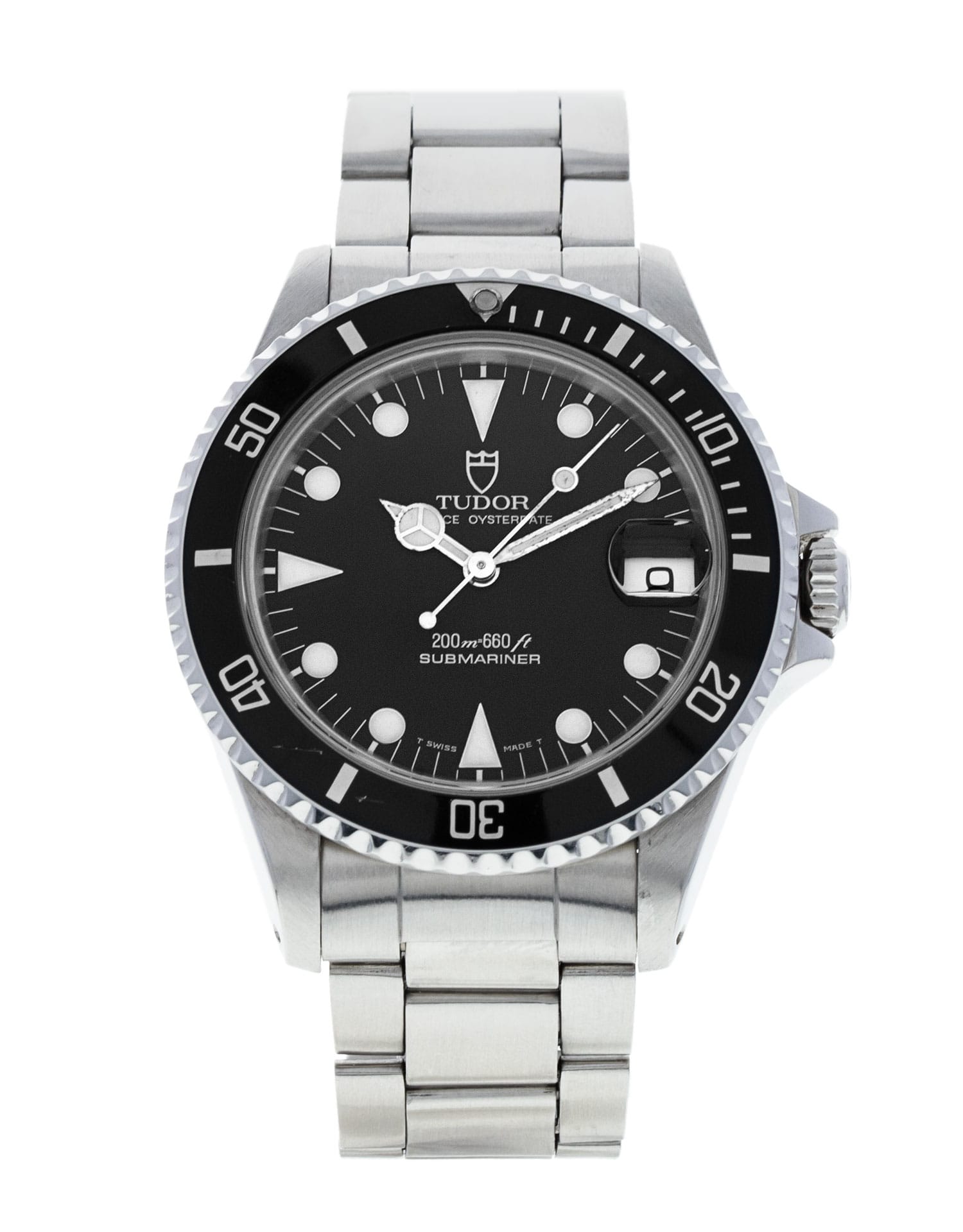 Tudor Submariner 75090 - cadran Noir et un bracelet en Métal