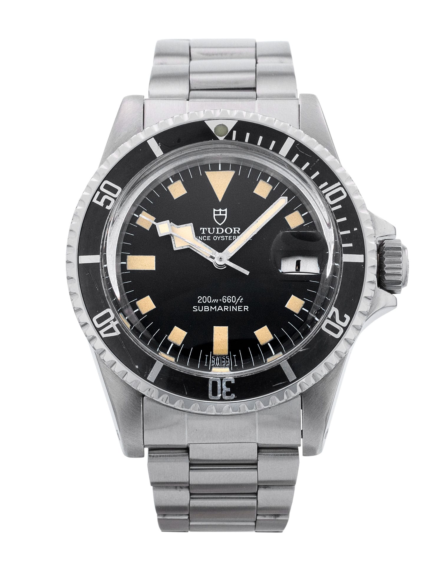 Tudor Submariner - cadran Noir et un bracelet e Métal