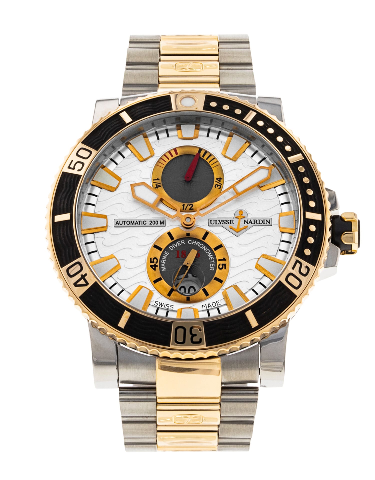 Ulysse Nardin Maxi Marine - cadran Baton argentée