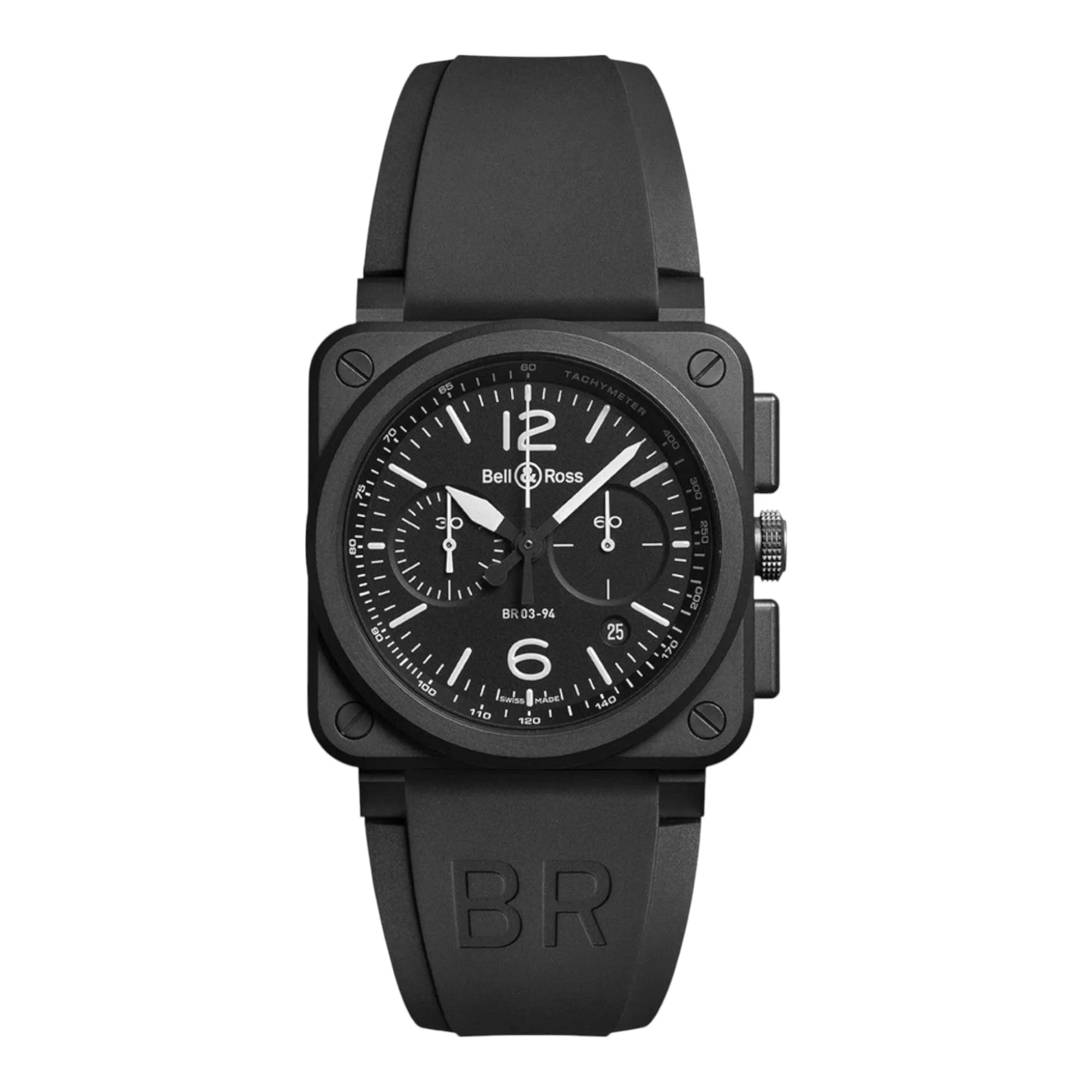 BR 03-94 CHRONOGRAPHE BLACK MATTE CERAMIC