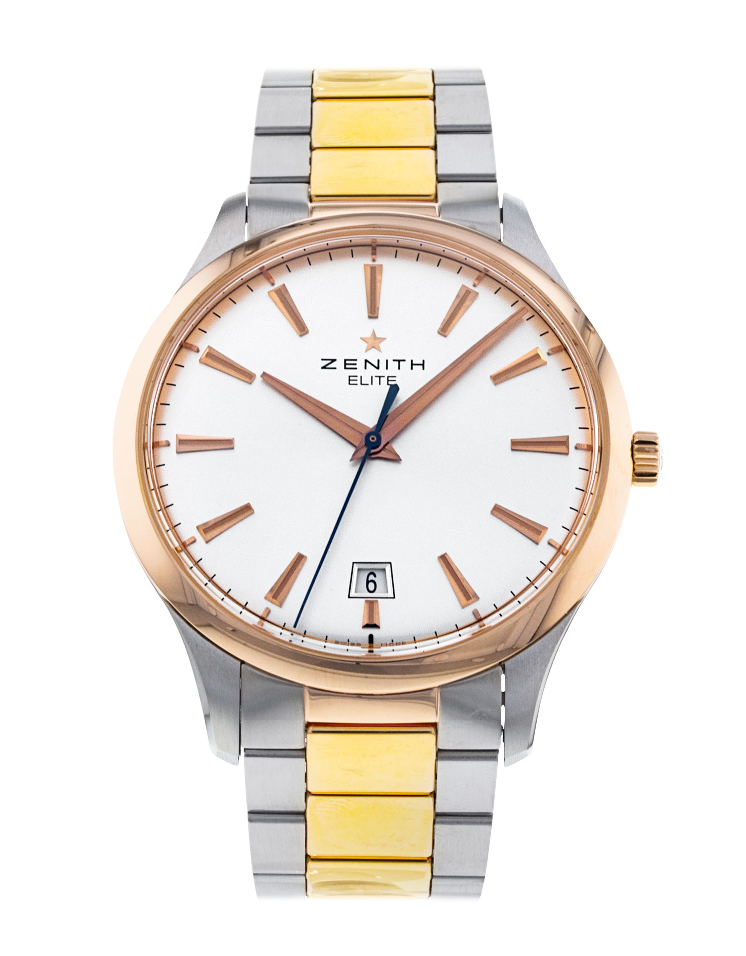 Zenith Captain - cadran Baton argentée