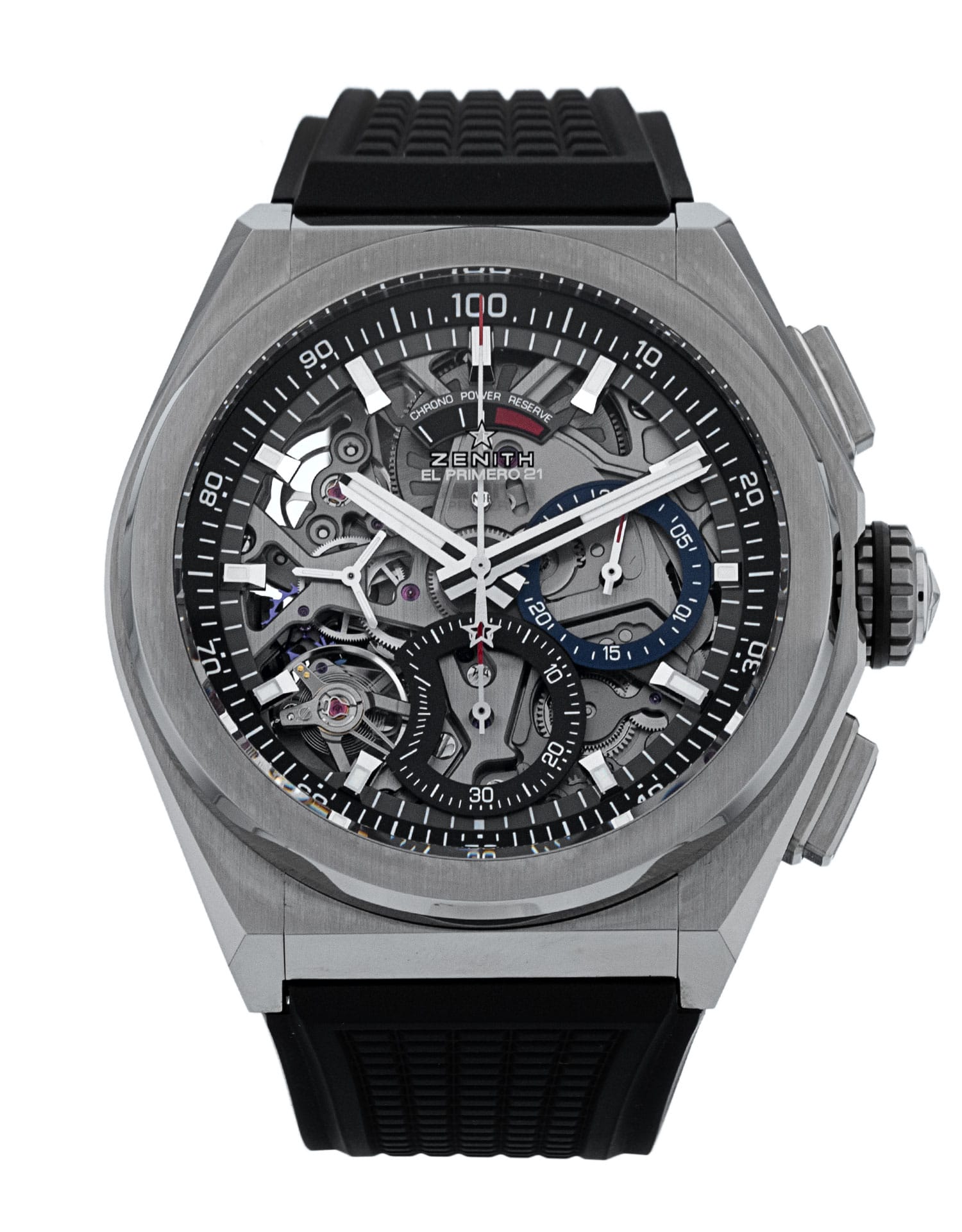 Zenith Defy - cadran Squelette et un bracelet e Caoutchouc