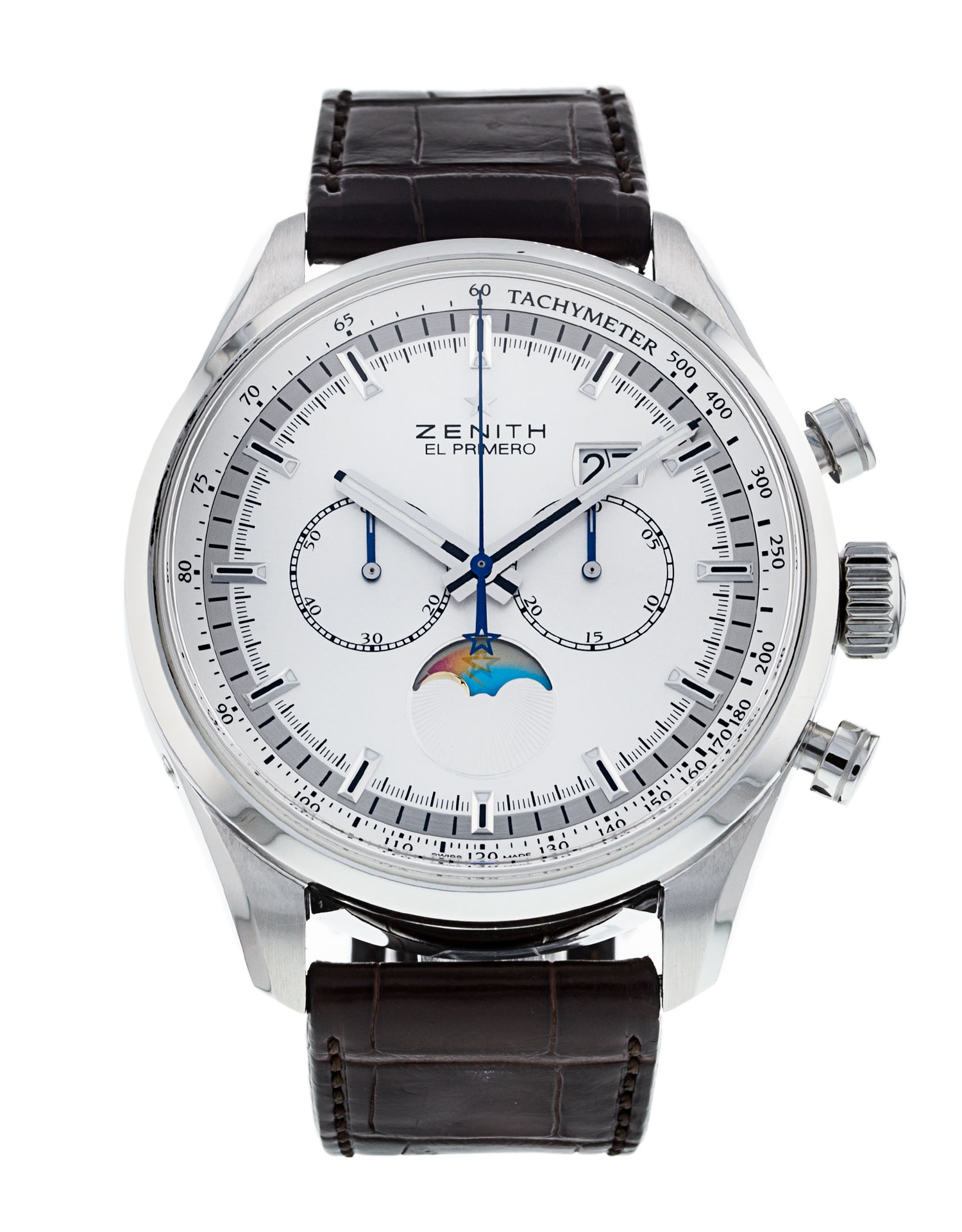 Zenith El Primero - cadran Baton argentée
