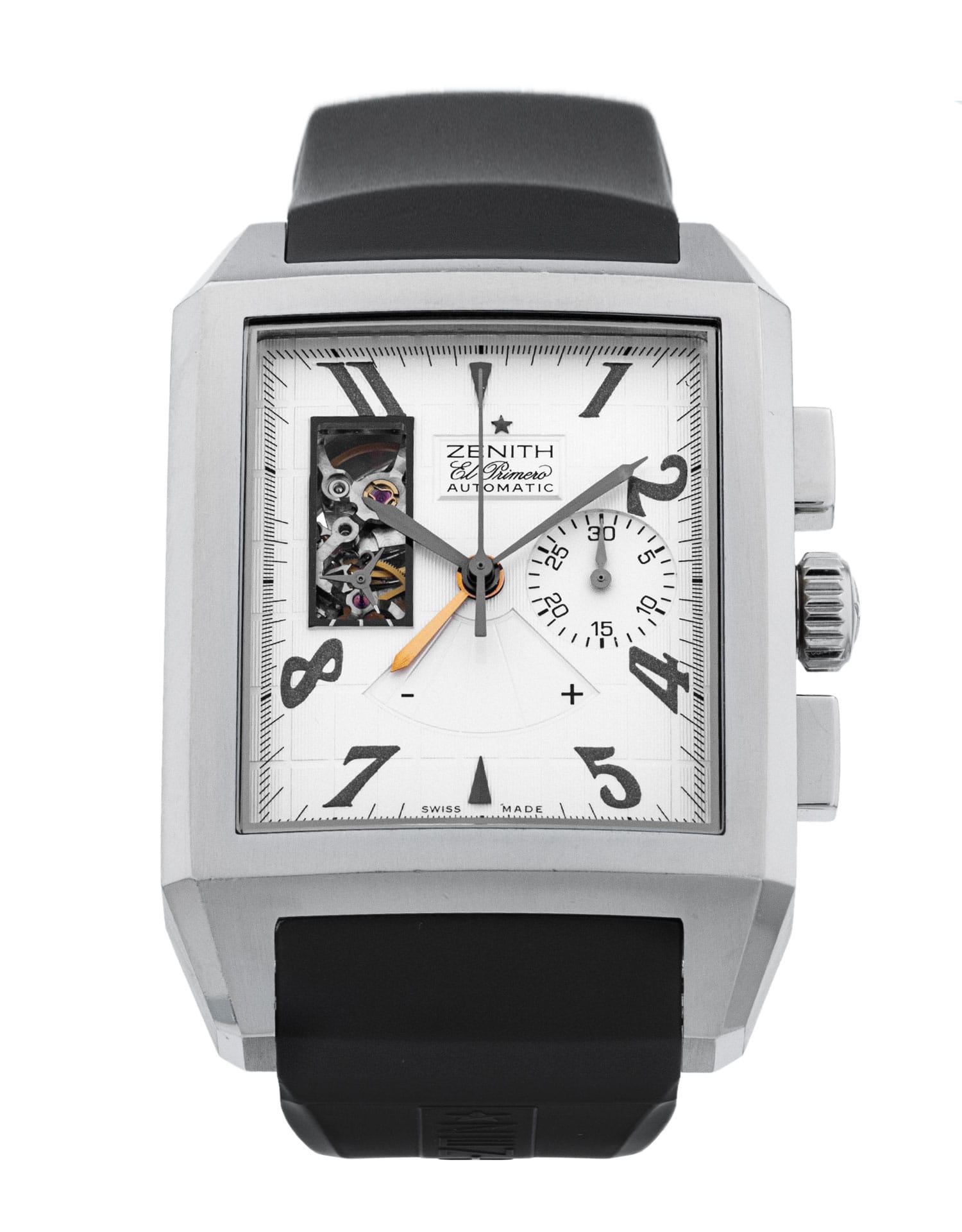 Zenith Port Royal Rectangle - cadran Silver Arabic