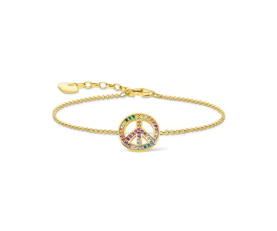 Thomas Sabo A2071-996-7 Peace Rainbow Bracelet Femme