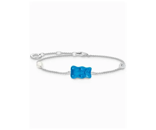 Thomas Sabo A2151-052-1-L19V Bracelet Ours d'Or Argenté Avec Perle Et pierre