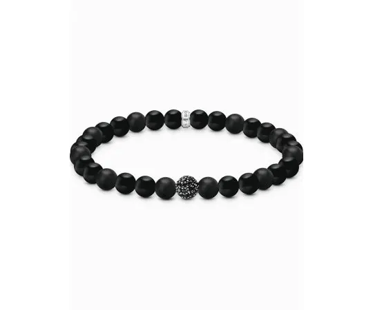 Thomas Sabo A2194-705-11-L19 Unisex bracelet Obsidian noir