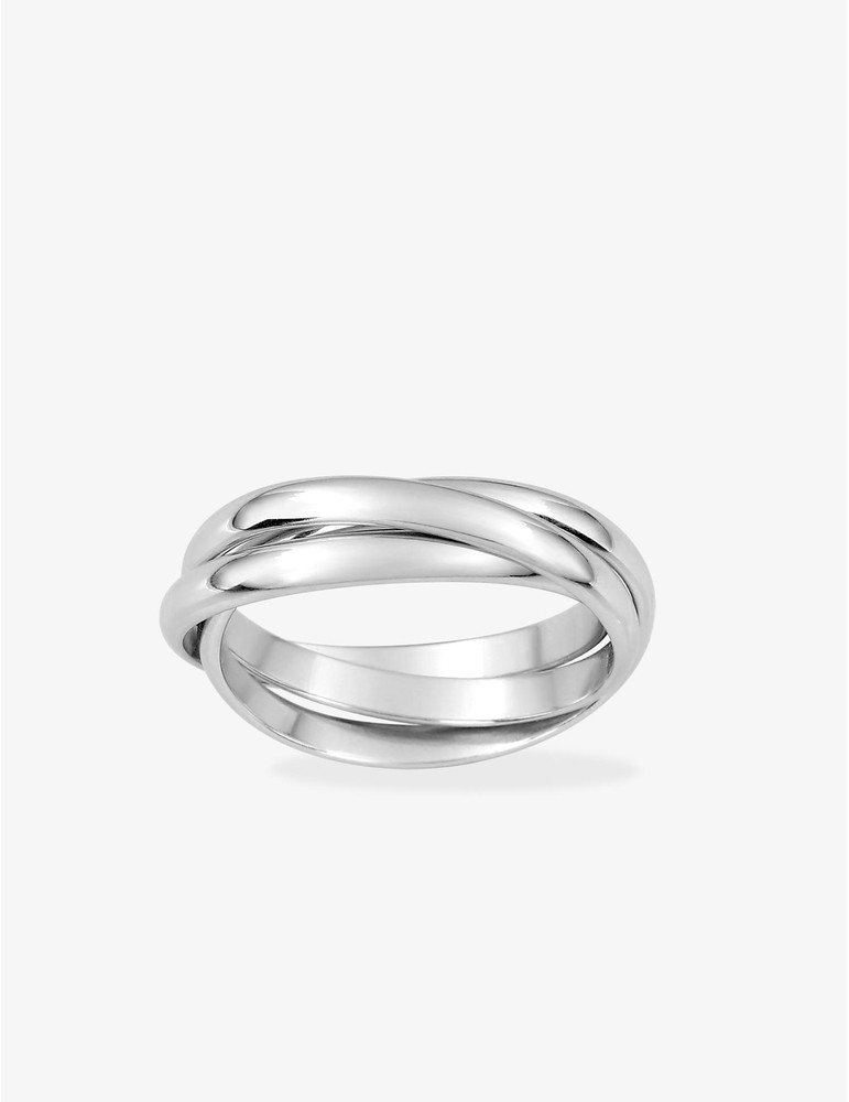 Alliance 3 anneaux argent rhodié 925 ‰ 2,5 mm SO OR