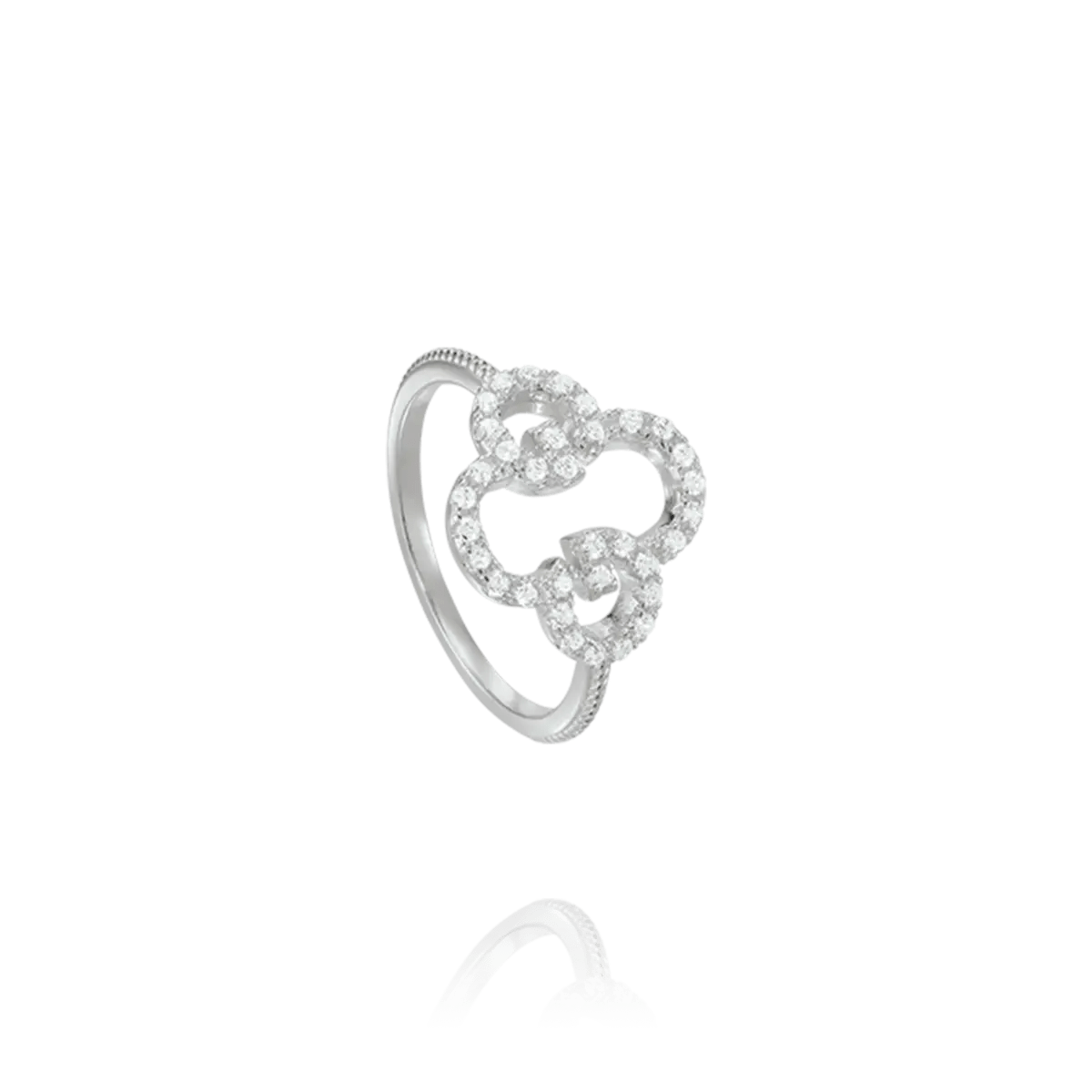 Charles Garnier LEGEND Clover Silver Oxide Ring