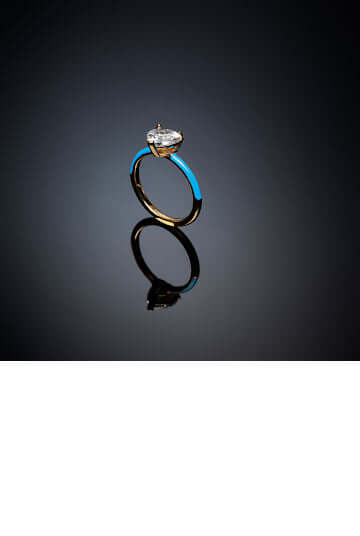 Chiara Ferragni Love Parade Blue Ring