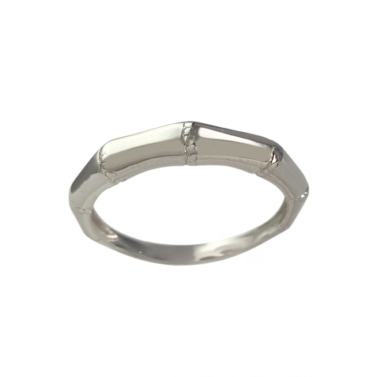 Bague d'occasion or 750 blanc