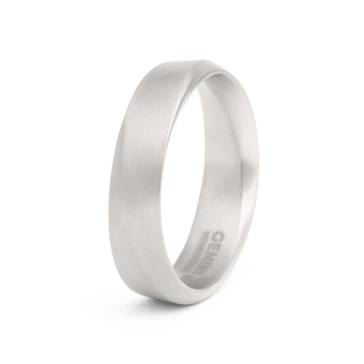 Bague Gemini VERSO Silver Titane