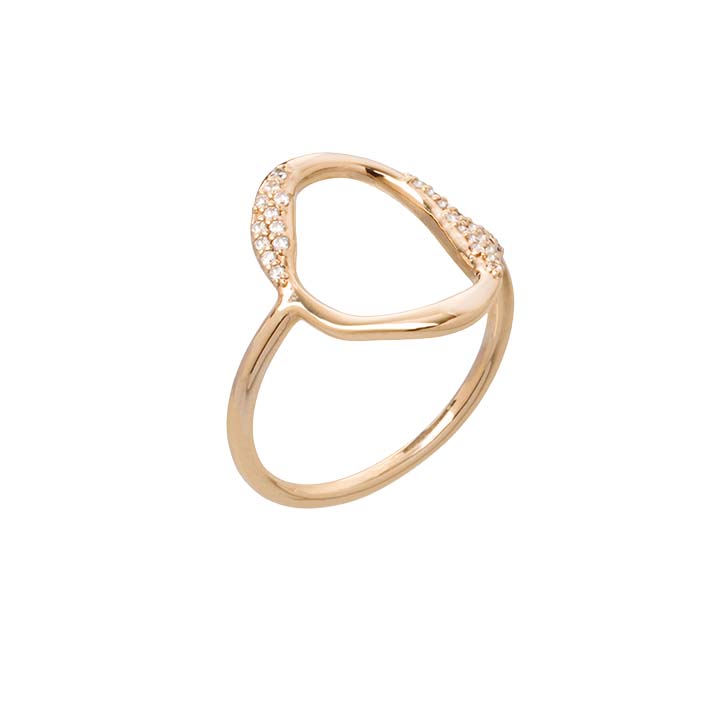 SAUNIER Brise Gold Plated Ring