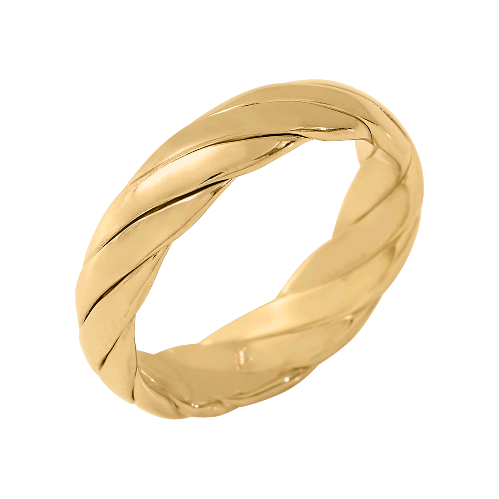 SAUNIER Marius Gold Plated Ring