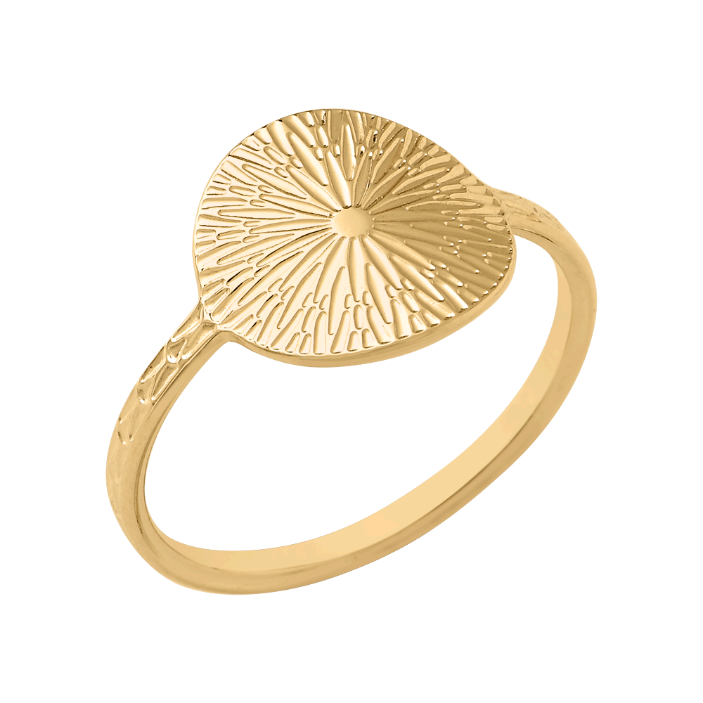 SAUNIER Rosace Gold Plated Ring