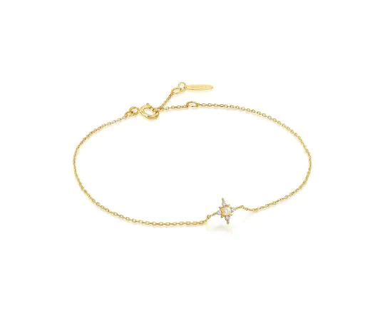 ANIA HAIE BAU001-01YG Opal & Sapphire Bracelet pour Femmes or 14K