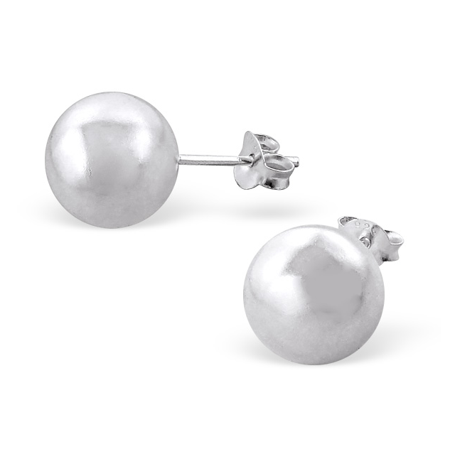 DIRECT OREILLES BOULE ARGENT 10MM
