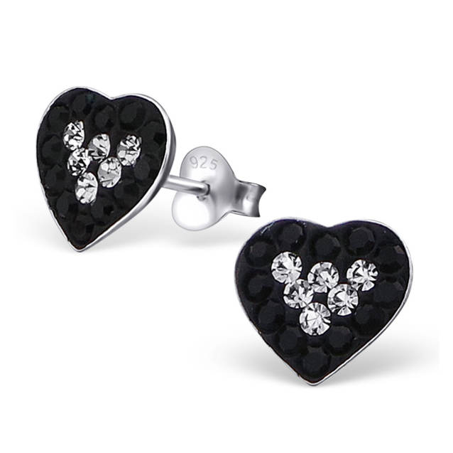 BOUCLE CŒUR BLACK & WHITE