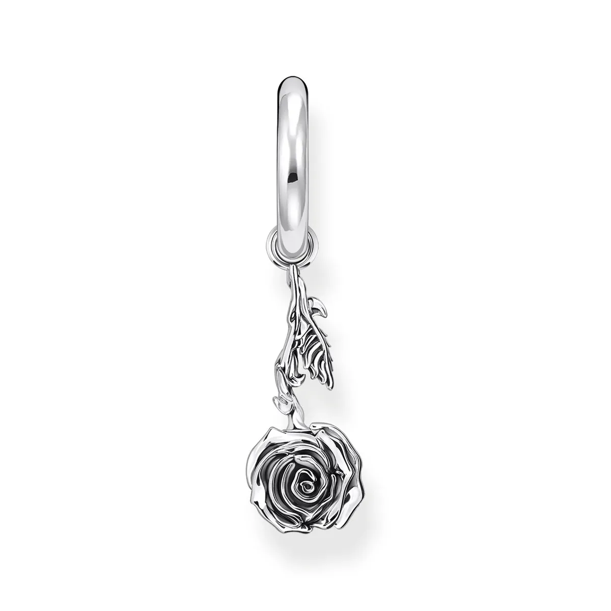 Boucle d'oreille individuelle THOMAS SABO argent motif rose