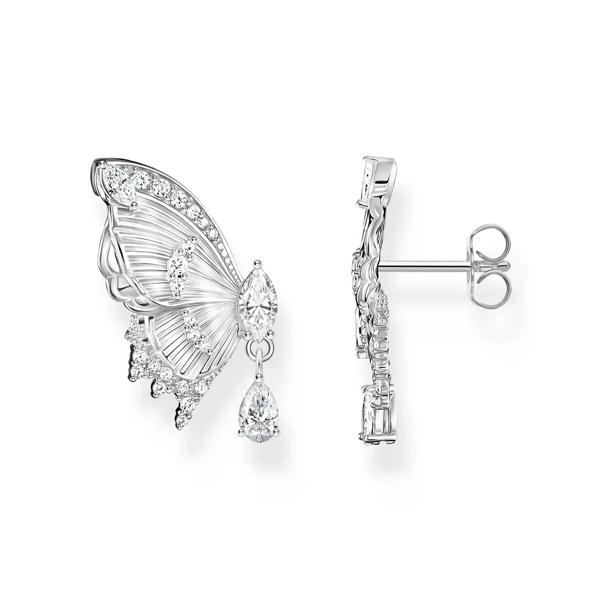 Boucles d'oreille THOMAS SABO argent papillon oxyde de zirconiums