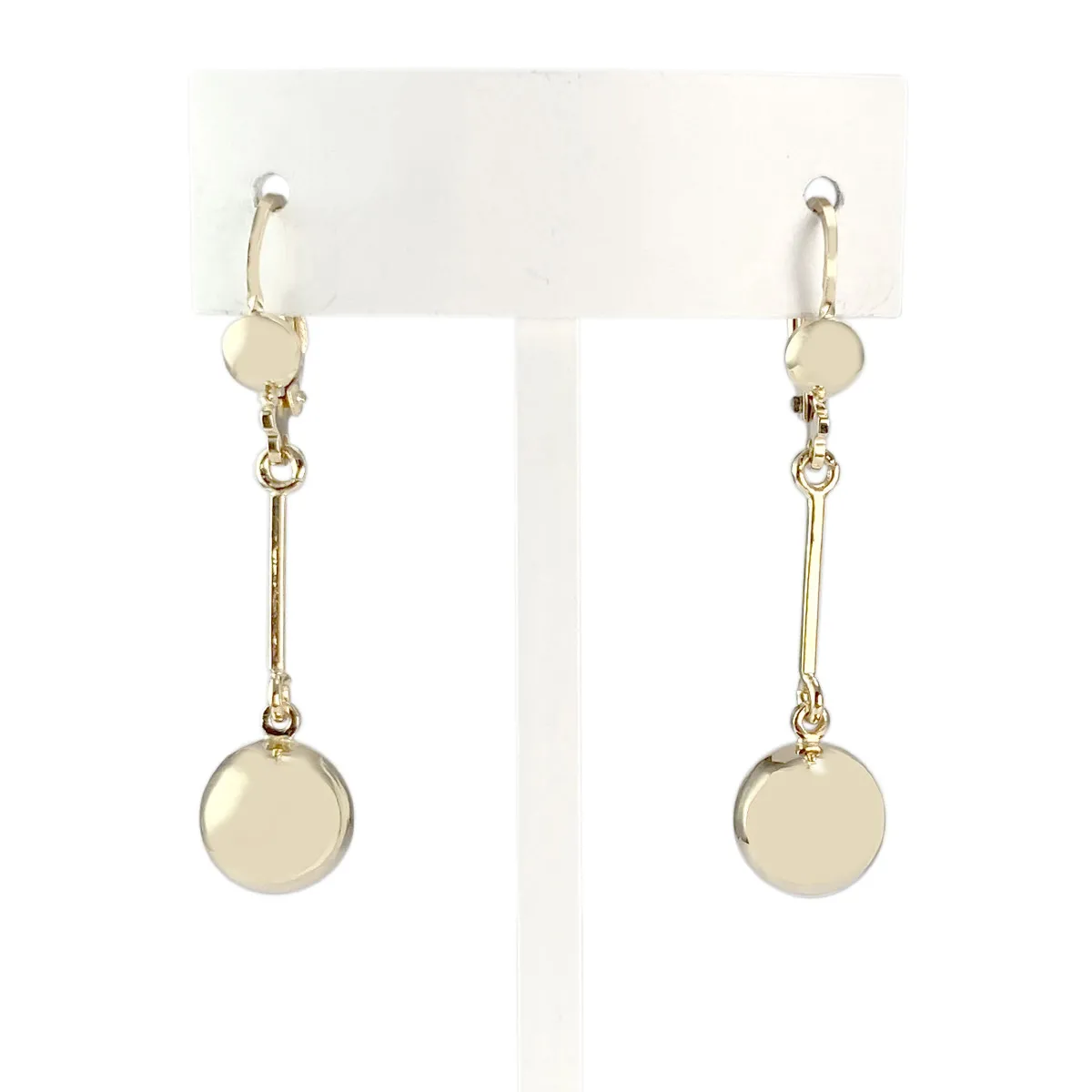 Boucles d'oreilles d'occasion or 585 jaune
