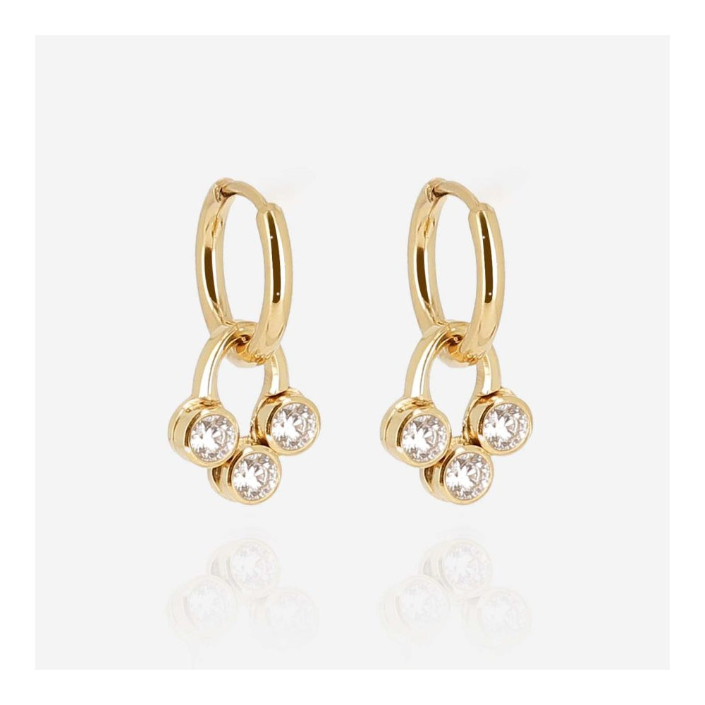 Boucles d'oreilles Femme Acier Zag Réf. SEC25607-01WHT/lemontrologue