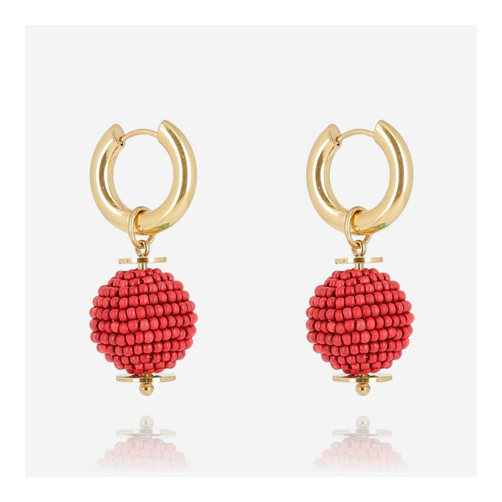 Boucles d'oreilles Femme Acier Zag Réf. SEM26018-01RED/lemontrologue