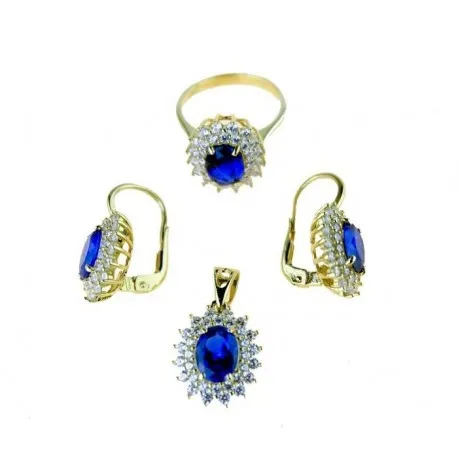 Boucles d'oreilles Parure avec crochet à levier P2895G