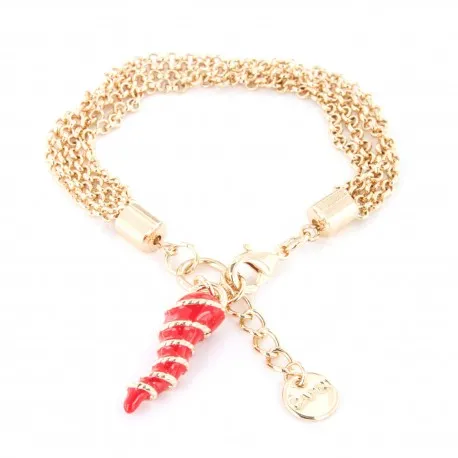 Bracciale Amo Capri con corno portafortuna 00680