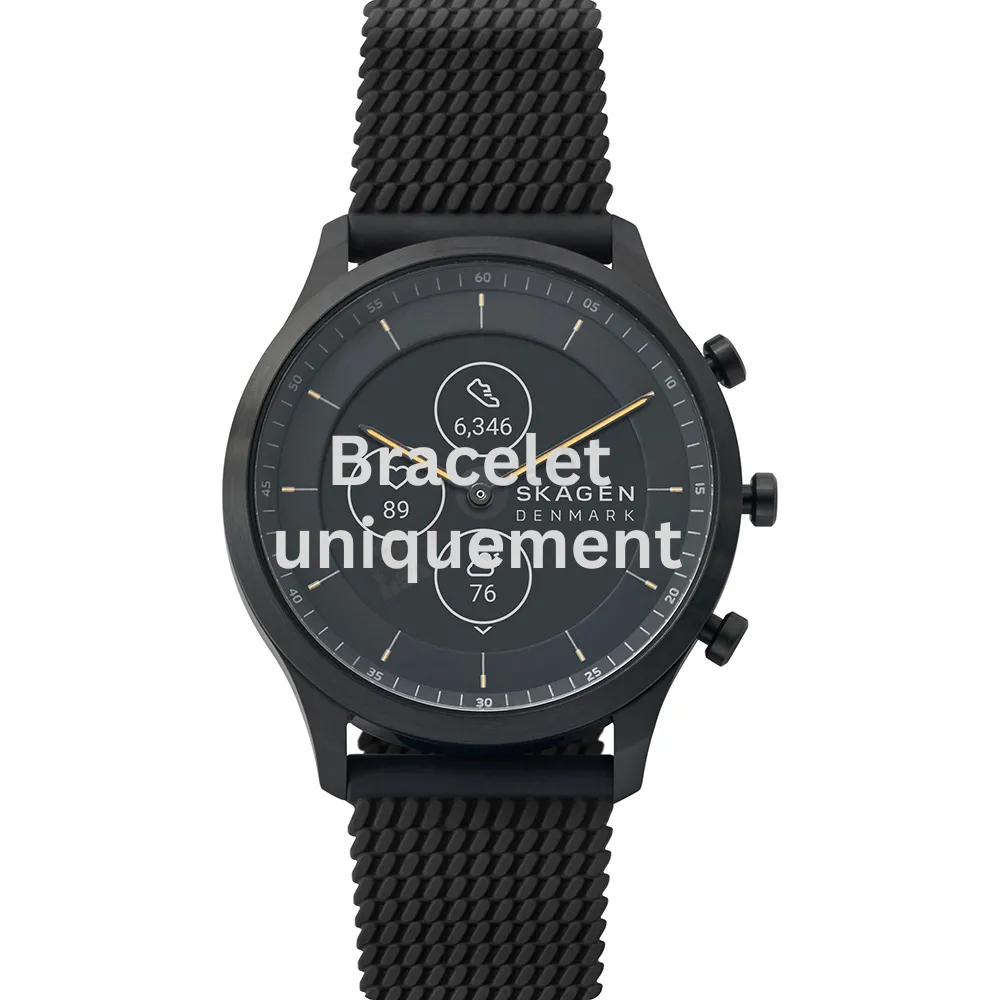 Bracelet caoutchouc noir Skagen - HYBRID HR / SKT3001