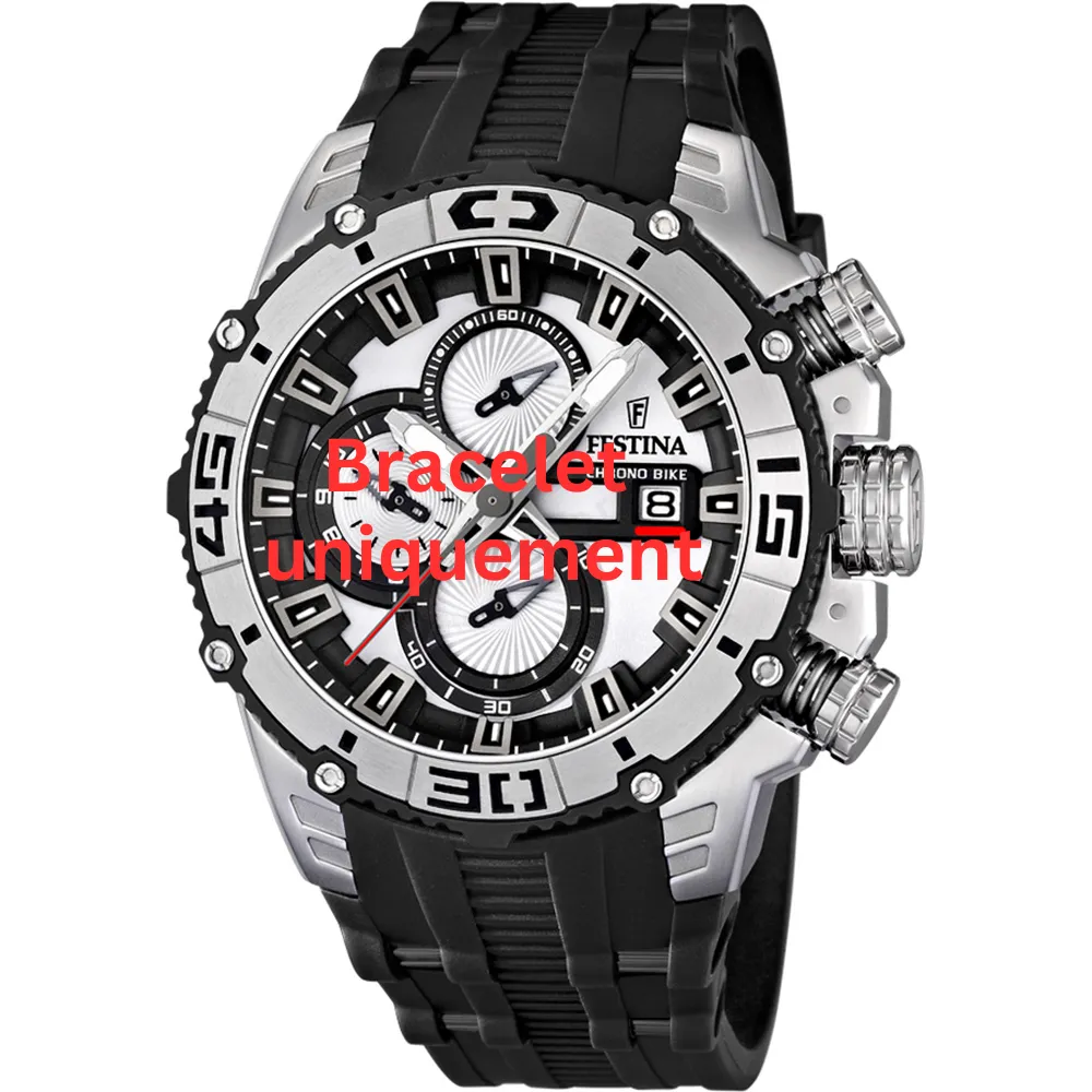 Bracelet caoutchouc noir Festina - CHRONO BIKE / F16600 - F16601