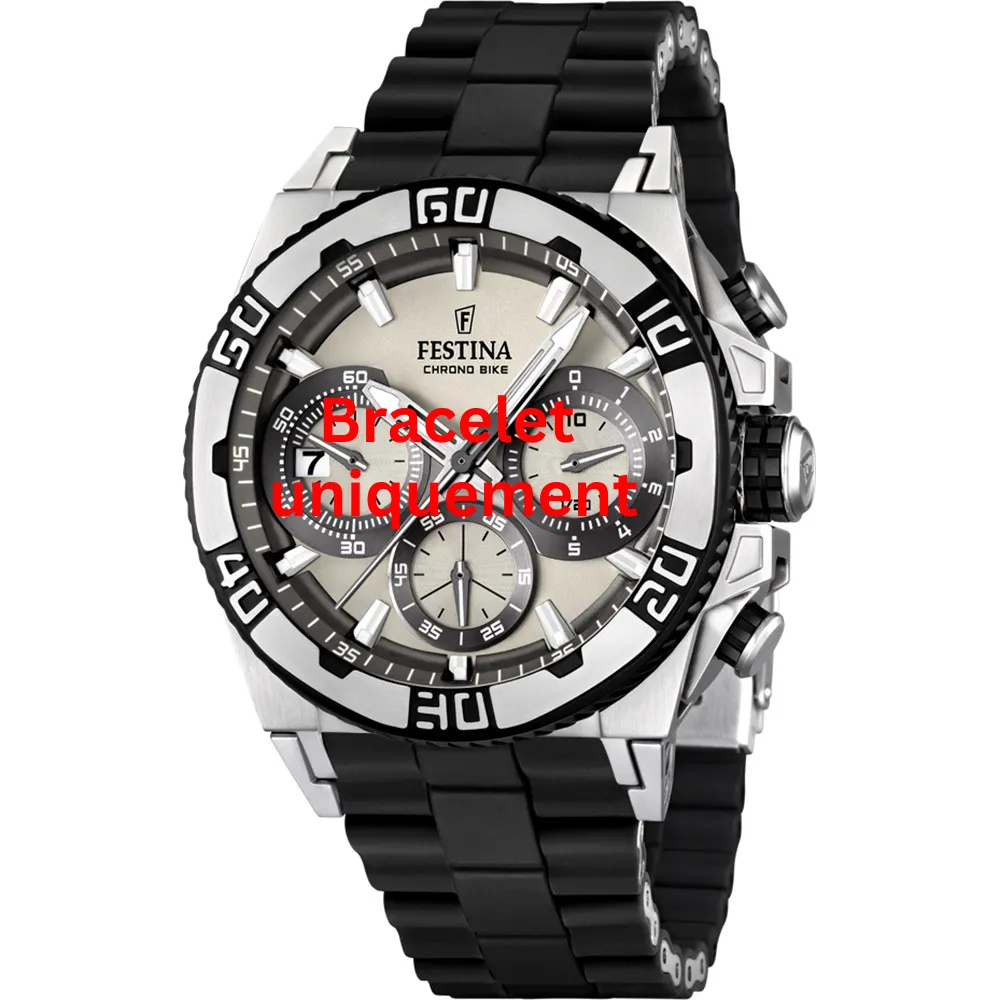 Bracelet caoutchouc noir Festina - CHRONO BIKE / F16659/1 - F16659/5