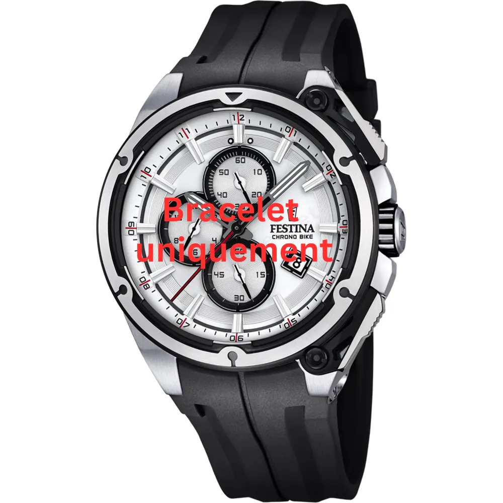 Bracelet caoutchouc noir Festina - CHRONO BIKE / F16882/1 - F16882/2 - F16882/3 - F16882/4 - F16882/5 - F16882/6