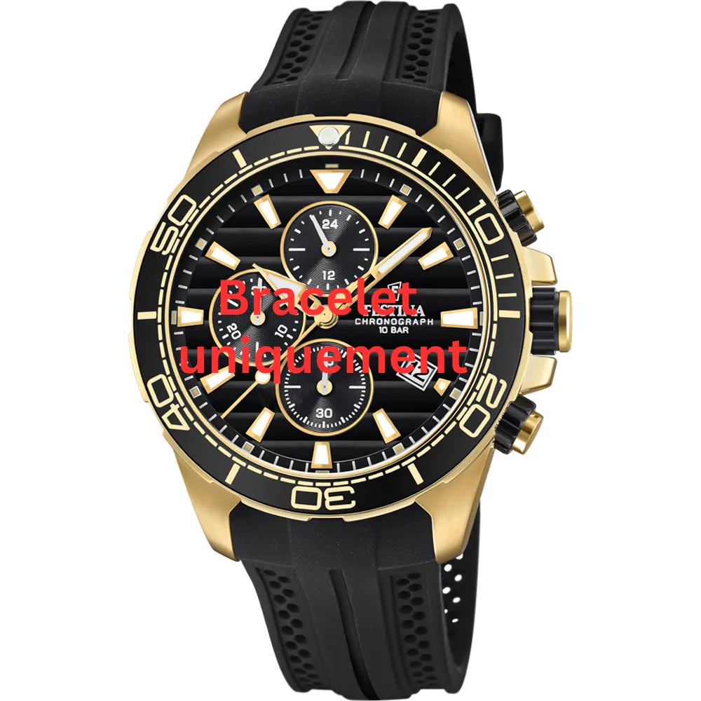 Bracelet caoutchouc noir Festina - CHRONO SPORT / F20368 - F20370