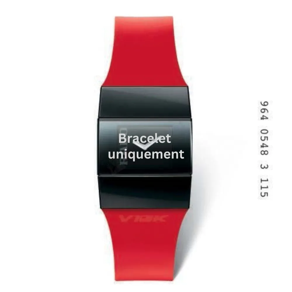 Bracelet caoutchouc rouge Rado - 01.964.0548.3.115